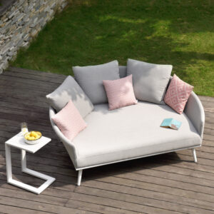 Alicante Outdoor Fabric Daybed - Lead Chine