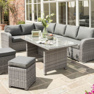Ara 5-7 Seater Rattan Corner Sofa Dining Set