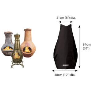 Classic Protector 6000 Medium Chimenea Cover - Black