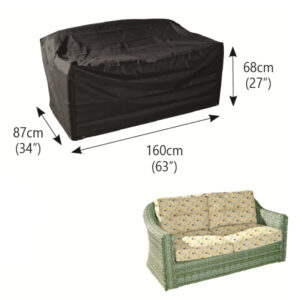 Classic Protector 6000 Modular 2 Seater Sofa Cover - Black