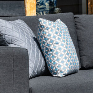 MZ Mosaic Blue Fabric Scatter Sunbrella Cushion - Pack Of 2