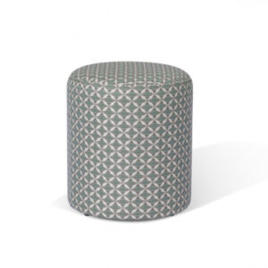 Granada Outdoor Sunbrella Footstool - Mosaic Glacier