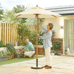 Juno Wooden Parasol - 2m Round