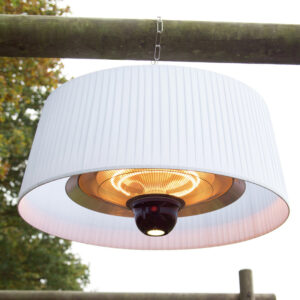 Lille Hanging Electric Patio Heater - 1800W - White