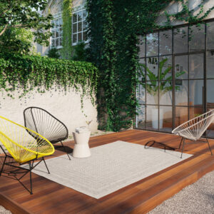 MZ Alfresco Grey Outdoor Rug - 200x290cm