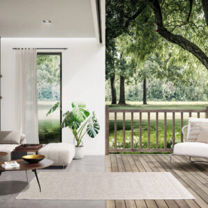 MZ Alfresco Silver Outdoor Rug - 200x290cm