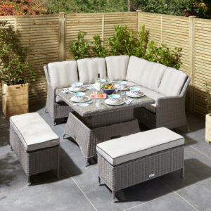 Prestbury Corner Dining Set - Natural Stone