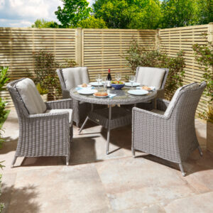 Prestbury 4 Seater Dining Set - Natural Stone