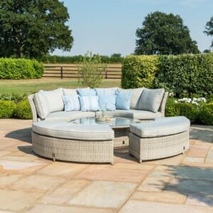 Stratford 8 Seater Rattan Lifestyle Suite with Glass Top
