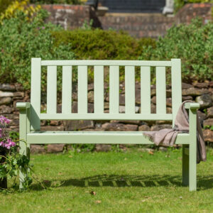 RC Porto Homestead 2 Seater Wooden Bench - Green