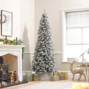 Vixen Balsam Fir Snowy Artificial Christmas Tree - 8ft