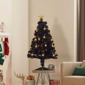 Vixen Midnight Star Fibre Optic Christmas Tree - 4ft