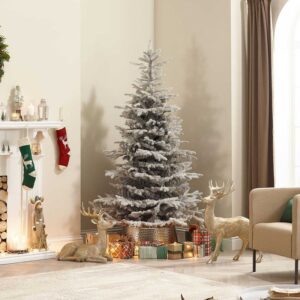 Vixen Calgary Fir Slim Artificial Christmas Tree - Frosted Grey - 7ft