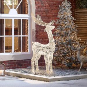 Comet Acrylic Spun Reindeer - 150cm - Warm White