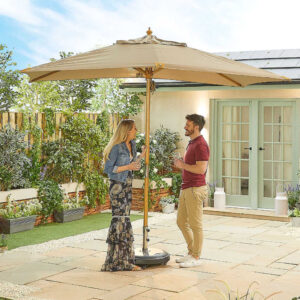 Juno Deluxe Wooden Parasol - 3m x 2m Rectangular