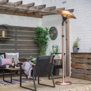 La Hacienda Adjustable Standing Heater - Copper