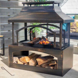 La Hacienda Camino Fireplace