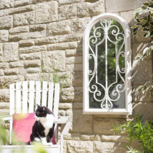 La Hacienda Scrolled Arch Mirror