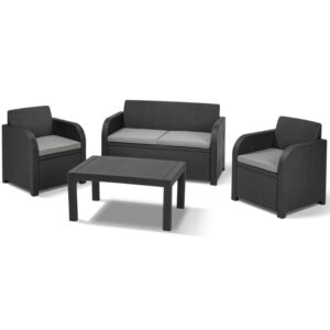 Norfolk Oklahhoma 4 Seater Resin Lounge Set