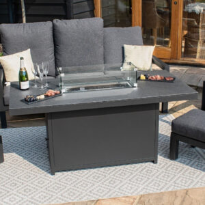 MZ Aluminium Fire Pit Dining Table