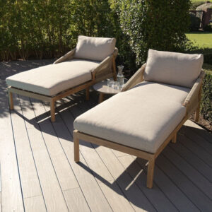 MZ Martinique Sunlounger With Side Table