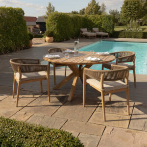 MZ Porto 4 Seater Round Dining Set