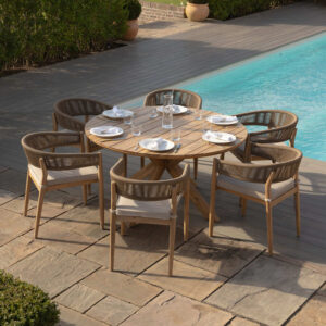 MZ Porto 6 Seater Round Dining Set
