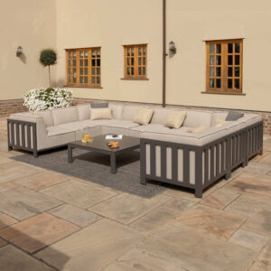 MZ Ibiza U Shaped Sofa Set With Square Table