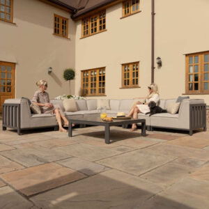 MZ Ibiza Large Corner Sofa Set With Square Table