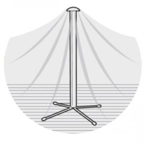 Oren Table Top Centre Water Shedding Pole