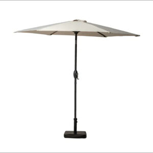 RC 2.5m Crank And Tilt Parasol With Powder Coated Pole - Ivory