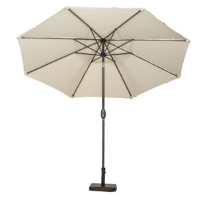RC 3m Crank And Tilt Parasol With Powder Coated Pole - Ivory