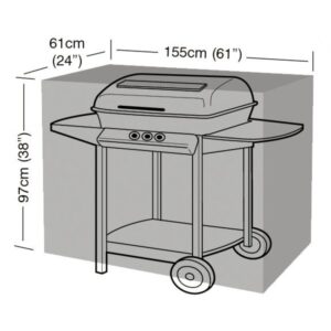 Super Tough Large Classic Barbecue Cover - Green