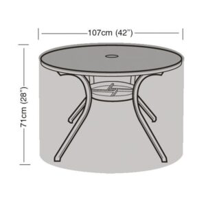 Super Tough 4 Seater Round Table Cover - Green