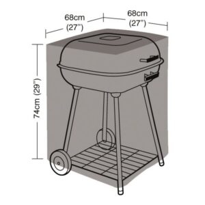 Premium Super Tough Square Barbecue Cover - Black