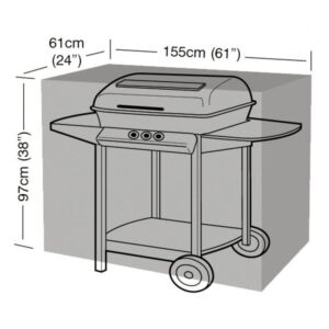 Premium Super Tough Large Classic Barbecue Cover - Black