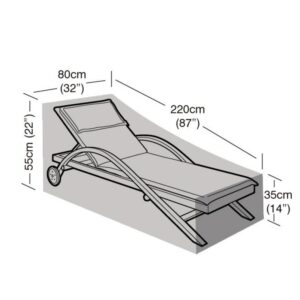 Premium Super Tough Sunbed Cover - Black
