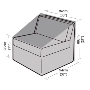 Premium Super Tough Large Centre Unit Cover - Black