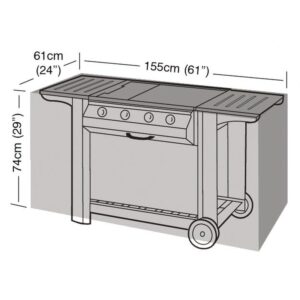 Premium Super Tough Large Flatbed Barbecue Cover - Green