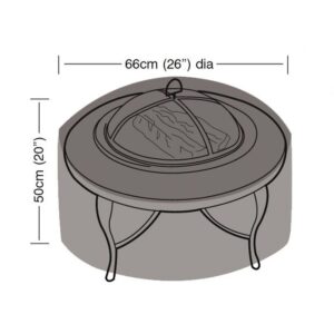 Premium Super Tough Large Firepit Cover - Black