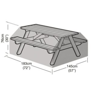 Premium Super Tough 8 Seater Picnic Table Cover - Green