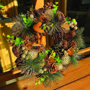 Osbourne Glitter Christmas Wreath - 33cm