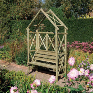 Rowlinson Rustic Seat Arbour