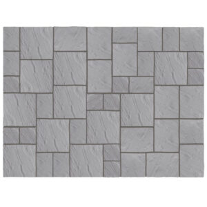 10.22 m² Abbey Paving Patio Kit - Graphite