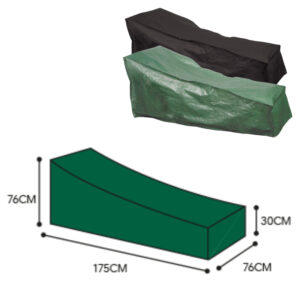 Classic Protector 2000 Sun Lounger Cover - Green / Black
