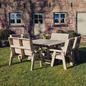 Moorvalley Ergo 8 Seater Square Casual Dining Set