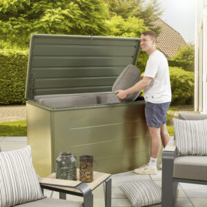 Hex Living 1200L Farley Deck Storage Box - Sage Green