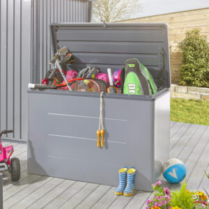 Hex Living 600L Farley Deck Storage Box - Anthracite Grey