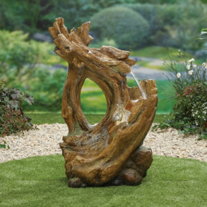 La Hacienda Knotted Willow Falls Water Feature Inc LEDS