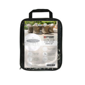 MZ 8 Seater Round Dining Set Outdoor Cover